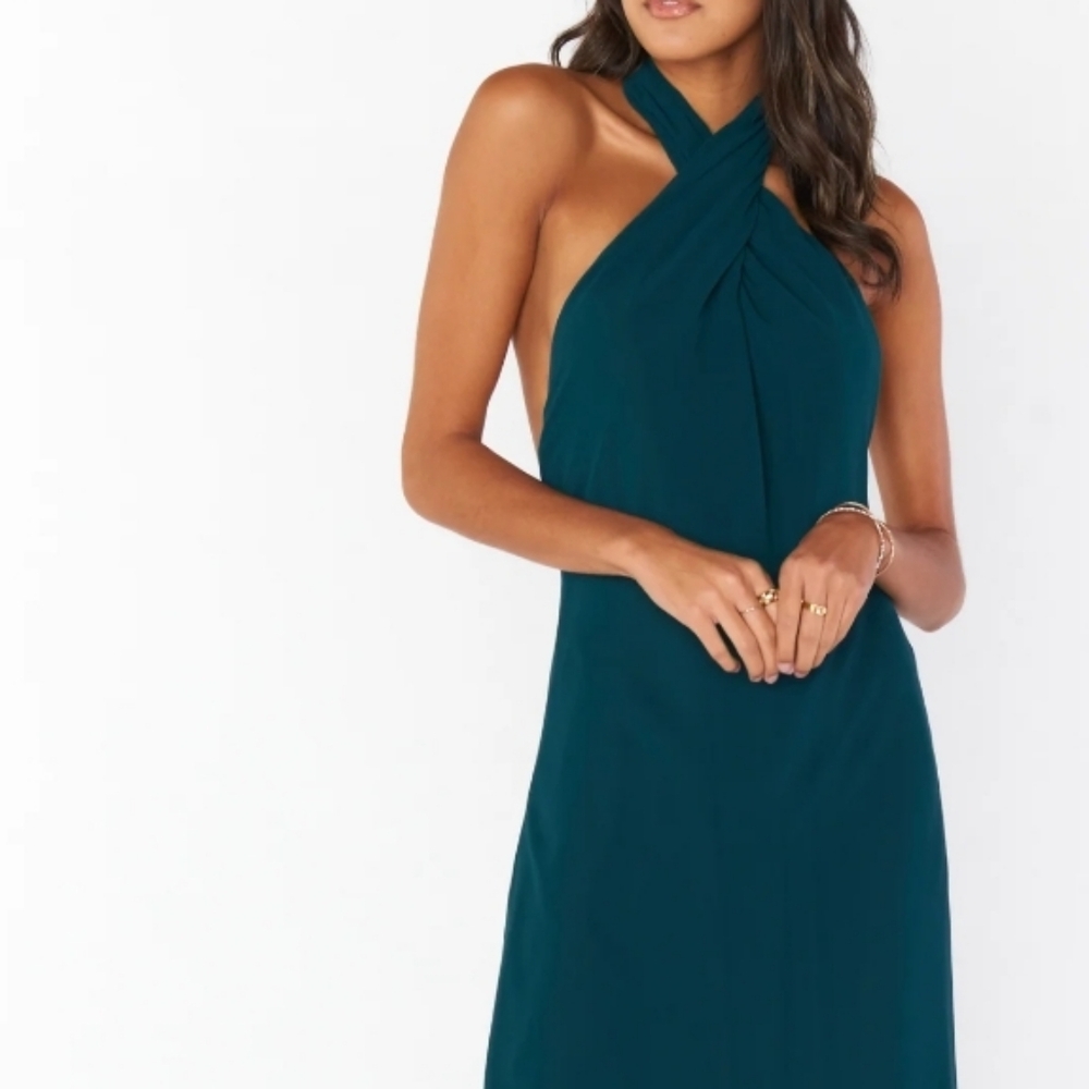 Show Me Your Mumu Jasmine Halter Midi Dress - Picture 9 of 9